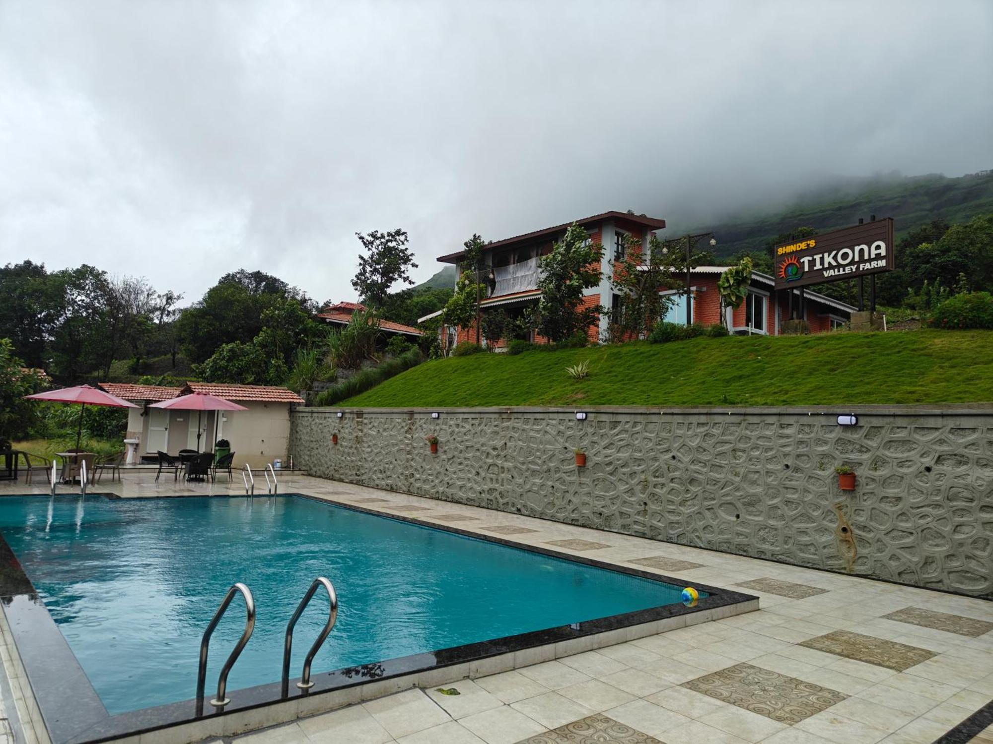 Shinde'S Tikona Valley Farm Villa Púna Kültér fotó